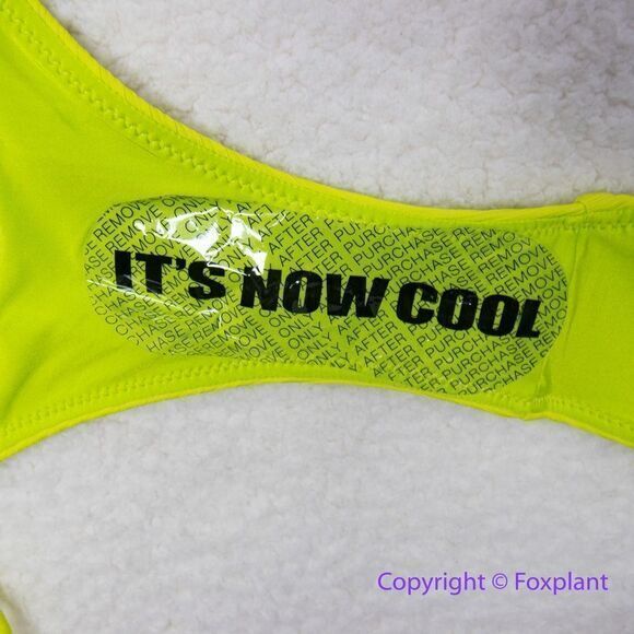 New! Set! It's Now Cool x Free People the frill tri eco neon lime rib‎ bikini, S - Picture 16 of 16